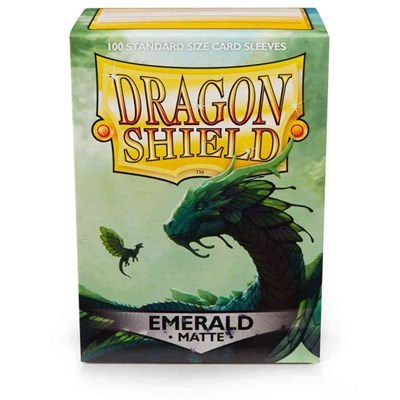 Dragon Shield Matte Sleeves Emerald (100-Pack) (Dragon Shield) New
