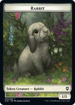 Rabbit Token (Commander Legends: Battle for Baldur's Gate) Near Mint