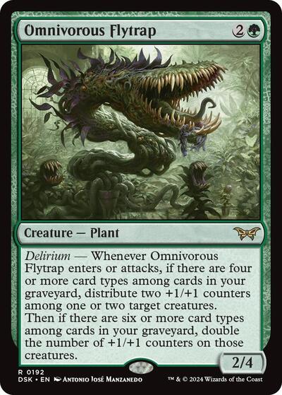 Omnivorous Flytrap (Duskmourn: House of Horror) Light Play Foil
