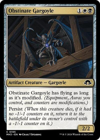 Obstinate Gargoyle (Modern Horizons 3) Near Mint Foil