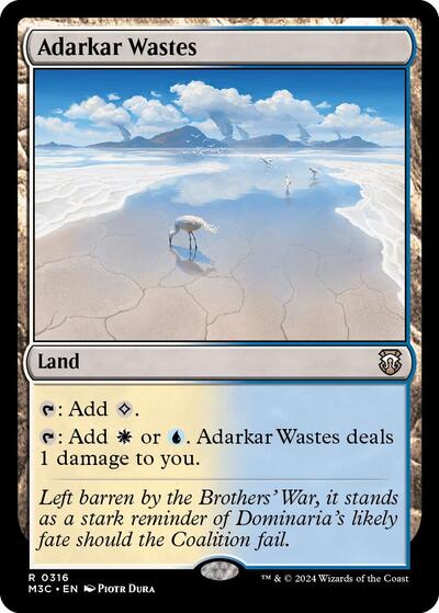 Adarkar Wastes (Commander: Modern Horizons 3) Near Mint