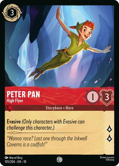 Peter Pan - High Flyer (Whispers in the Well) Near Mint Cold Foil