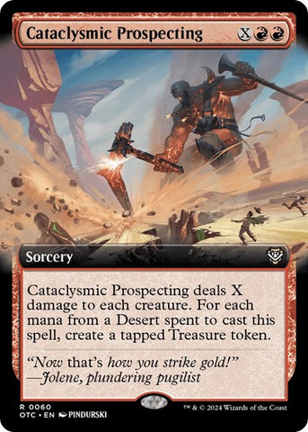 Cataclysmic Prospecting (Extended Art) (Commander: Outlaws of Thunder Junction) Near Mint
