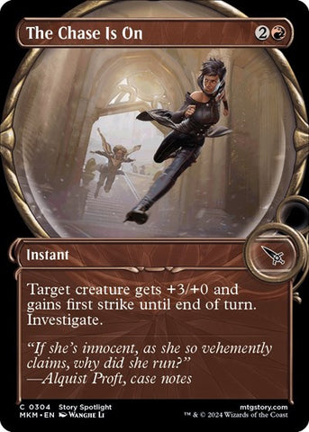 The Chase Is On (Showcase) (Murders at Karlov Manor) Near Mint Foil