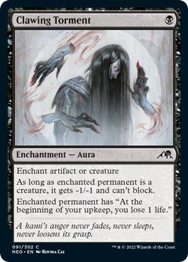 Clawing Torment (Kamigawa: Neon Dynasty) Near Mint Foil