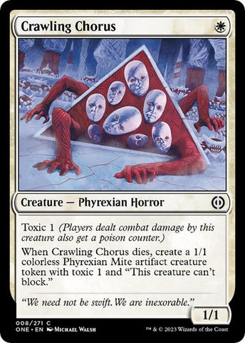 Crawling Chorus (Phyrexia: All Will Be One) Near Mint Foil