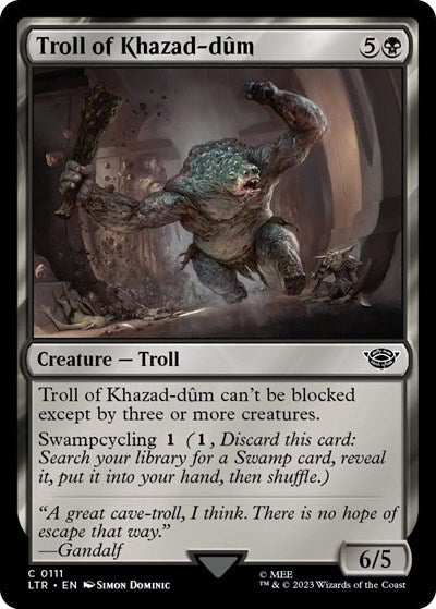 Troll of Khazad-dum (Universes Beyond: The Lord of the Rings: Tales of Middle-earth) Near Mint Foil