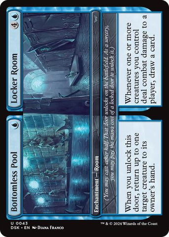 Bottomless Pool / Locker Room (Duskmourn: House of Horror) Near Mint Foil