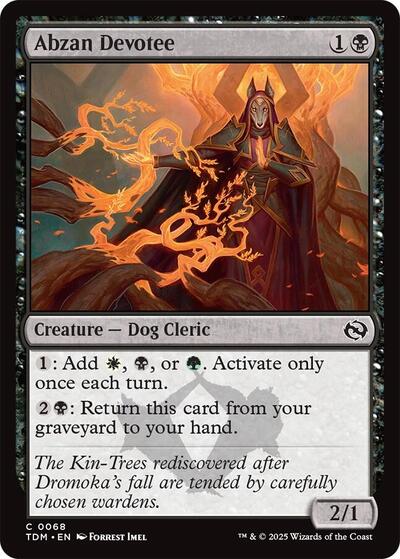 Abzan Devotee (Tarkir: Dragonstorm) Light Play Foil