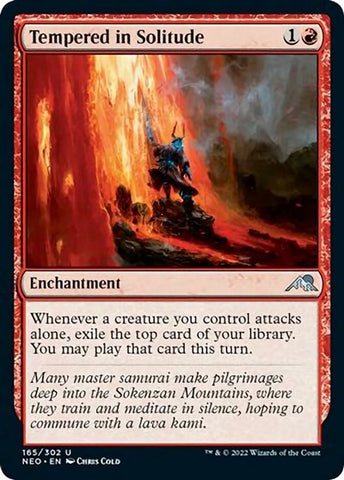 Tempered in Solitude (Kamigawa: Neon Dynasty) Near Mint Foil