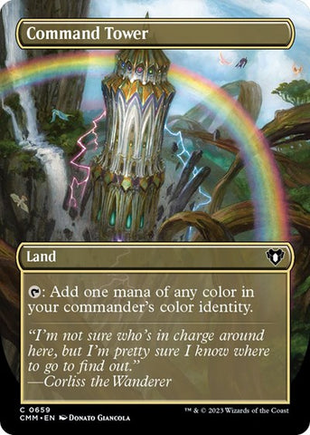 Command Tower (Borderless) (Commander Masters) Near Mint