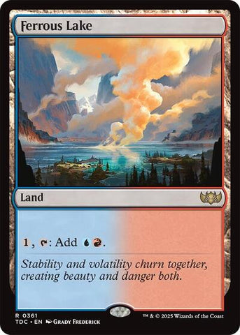 Ferrous Lake (Commander: Tarkir: Dragonstorm) Near Mint