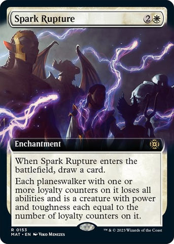 Spark Rupture (Extended Art) (March of the Machine: The Aftermath) Near Mint Foil