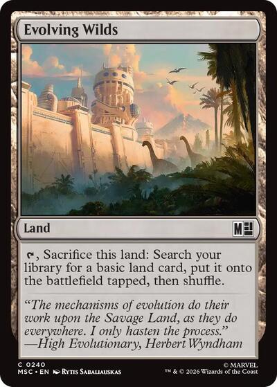 Evolving Wilds (Surge Foil) (Commander: Marvel Super Heroes) Near Mint Foil
