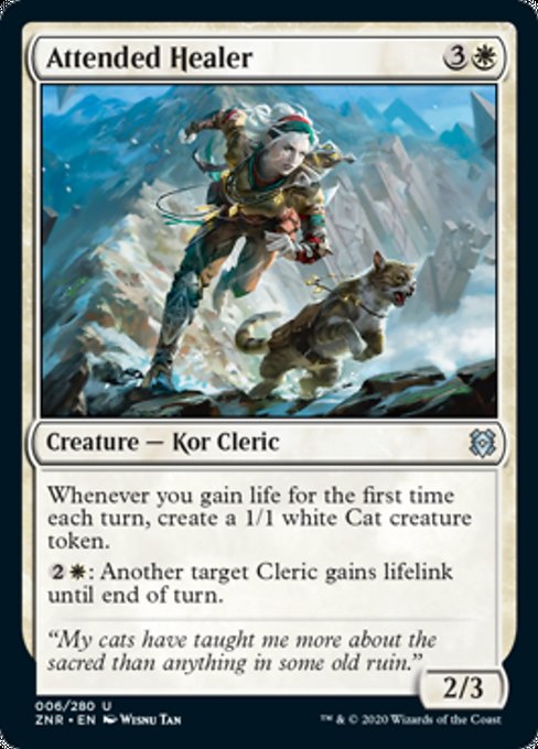 Attended Healer (Zendikar Rising) Near Mint Foil