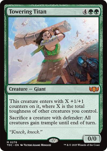 Towering Titan (Commander: Tarkir: Dragonstorm) Near Mint