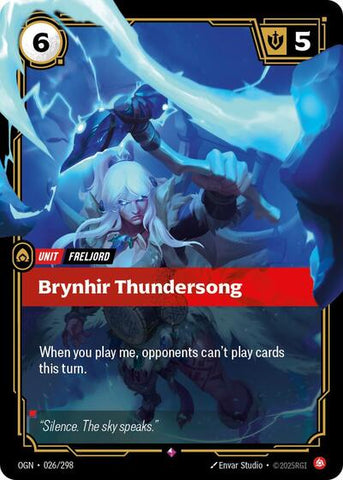 Brynhir Thundersong (Origins) Near Mint Foil