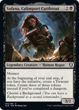 Safana, Calimport Cutthroat (Commander Legends: Battle for Baldur's Gate) Near Mint Foil