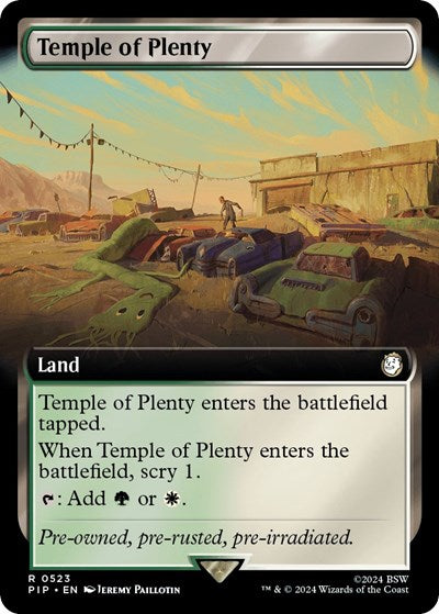 Temple of Plenty (Extended Art) (Universes Beyond: Fallout) Near Mint