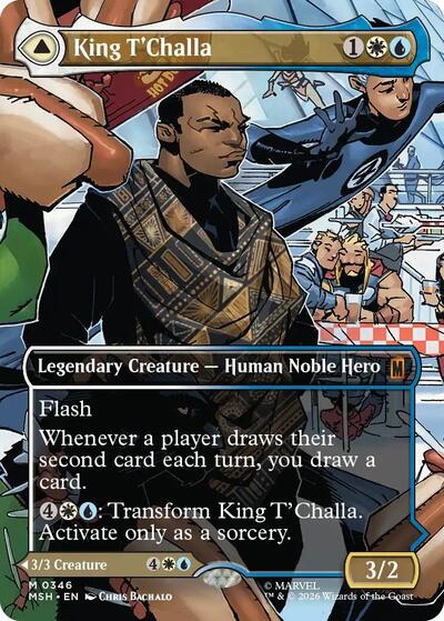 King T'Challa (Borderless) (0346) (Marvel Super Heroes) Near Mint Foil