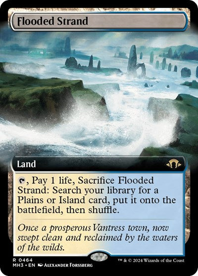 Flooded Strand (Extended Art) (Modern Horizons 3) Near Mint