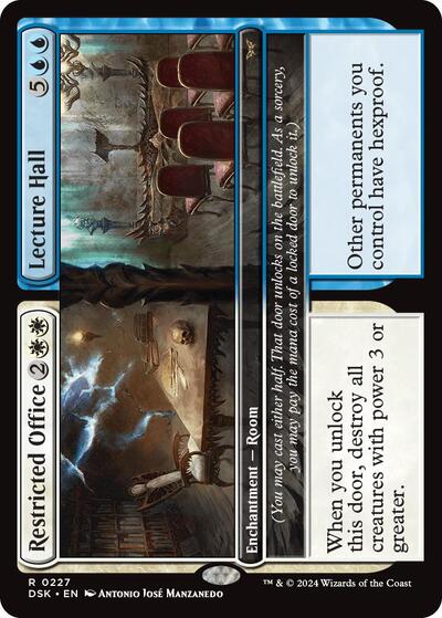 Restricted Office / Lecture Hall (Duskmourn: House of Horror) Near Mint Foil