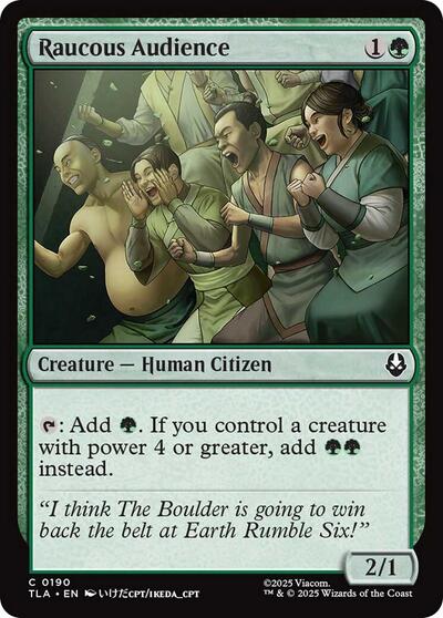 Raucous Audience (Avatar: The Last Airbender) Near Mint Foil