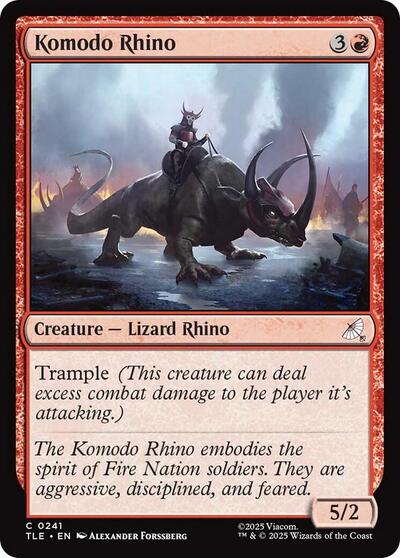 Komodo Rhino (Avatar: The Last Airbender: Eternal-Legal) Near Mint Foil