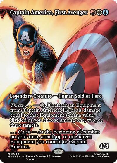 Captain America, First Avenger (Borderless) (Marvel Eternal-Legal) Near Mint Foil