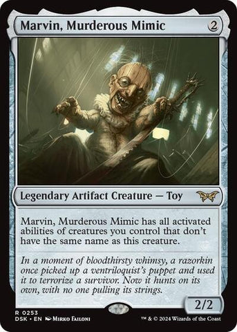 Marvin, Murderous Mimic (Duskmourn: House of Horror) Near Mint Foil