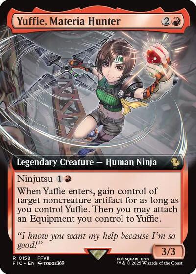 Yuffie, Materia Hunter (Extended Art) (Commander: FINAL FANTASY) Near Mint