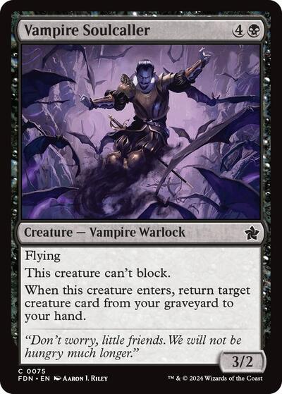 Vampire Soulcaller (Foundations) Near Mint Foil