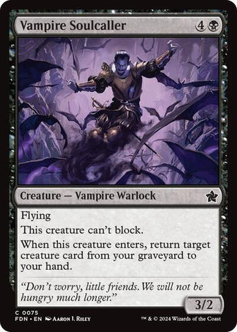 Vampire Soulcaller (Foundations) Near Mint Foil