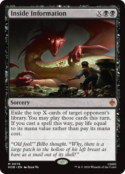 Inside Information (The Hobbit) Near Mint Foil