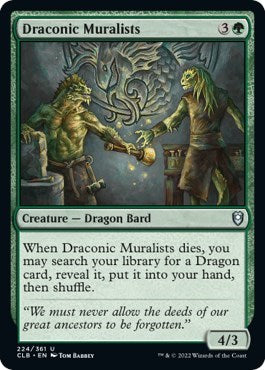 Draconic Muralists (Commander Legends: Battle for Baldur's Gate) Near Mint Foil