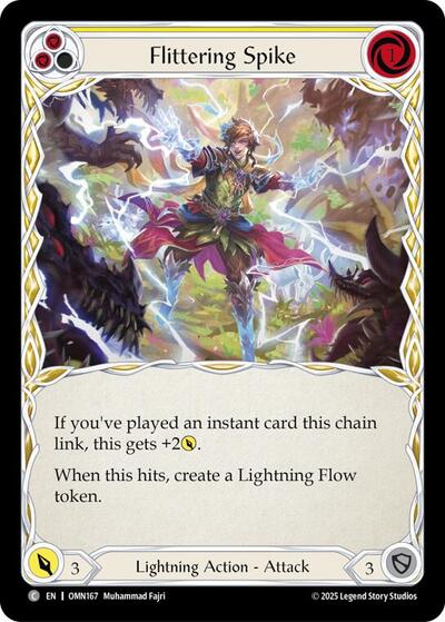 Flittering Spike (Yellow) (Omens of the Third Age) Near Mint Foil