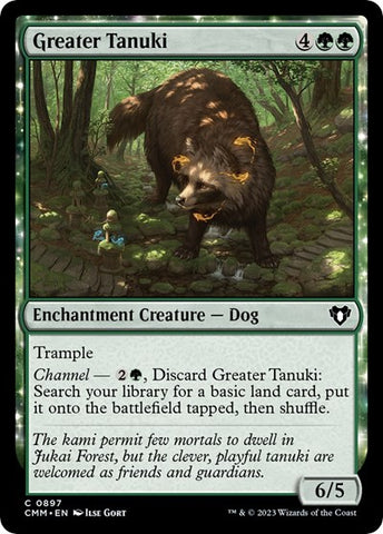 Greater Tanuki (Commander Masters) Near Mint