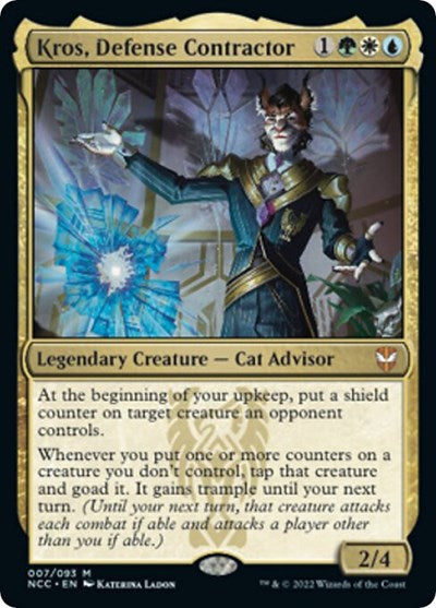 Kros, Defense Contractor (Commander: Streets of New Capenna) Near Mint Foil