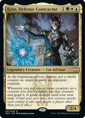 Kros, Defense Contractor (Commander: Streets of New Capenna) Near Mint Foil