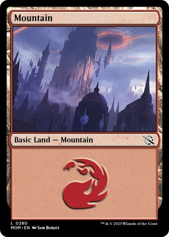 Mountain (0280) (March of the Machine) Near Mint Foil