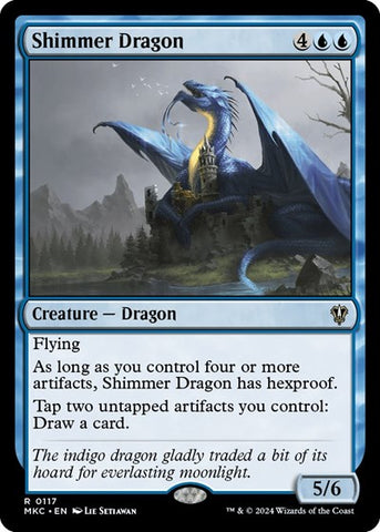 Shimmer Dragon (Commander: Murders at Karlov Manor) Near Mint