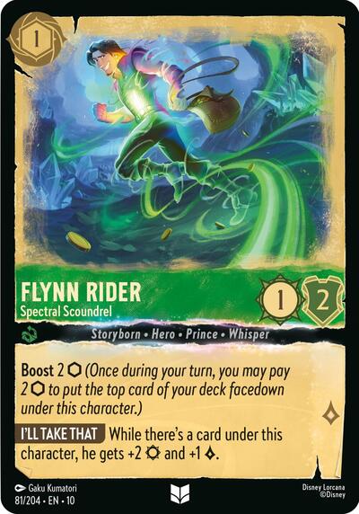 Flynn Rider - Spectral Scoundrel (Whispers in the Well) Near Mint Cold Foil