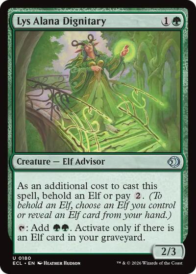 Lys Alana Dignitary (Lorwyn Eclipsed) Near Mint Foil