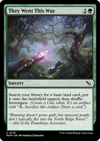 They Went This Way (Murders at Karlov Manor) Near Mint Foil
