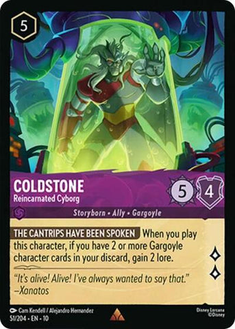 Coldstone - Reincarnated Cyborg (Whispers in the Well) Near Mint Cold Foil