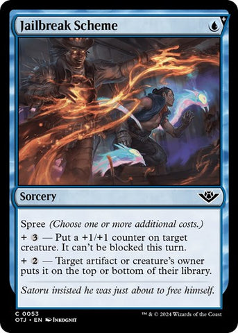 Jailbreak Scheme (Outlaws of Thunder Junction) Near Mint Foil