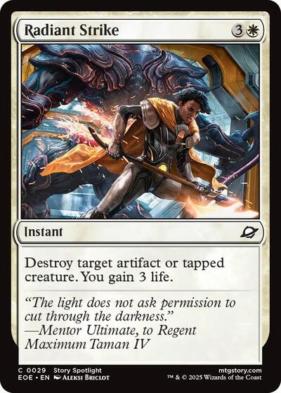 Radiant Strike (Edge of Eternities) Near Mint Foil