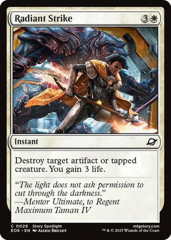 Radiant Strike (Edge of Eternities) Near Mint Foil