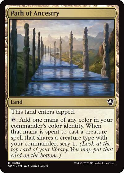 Path of Ancestry (Commander: Secrets of Strixhaven) Near Mint