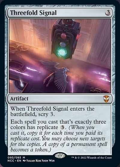 Threefold Signal (Commander: Streets of New Capenna) Near Mint
